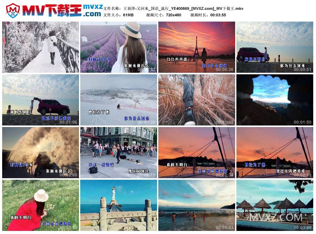 王羽泽-又回来_国语_流行_YE400669